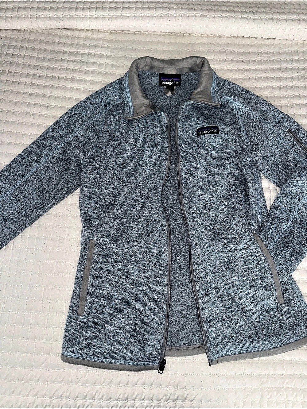 Patagonia Blue Fleece Full-Zip Jacket excelente cond
